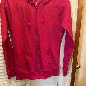 Color Story Deep Red Knit Hoodie